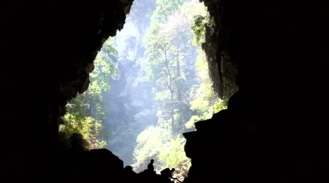 Light cave Stock Footage 48163098