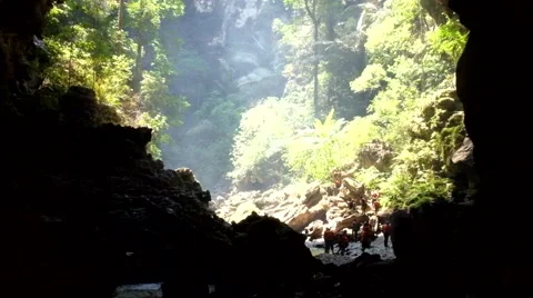 Light cave Stock Footage 48163786