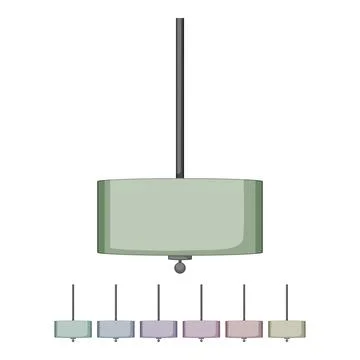 Light chandelier cartoon vector graphic Stock Illustration