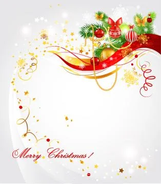Light Christmas background Illustrazione stock