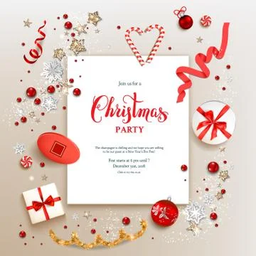 Light Christmas background Stock Illustration
