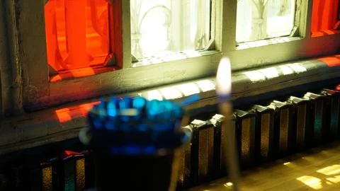 Light in the church Stock Photos