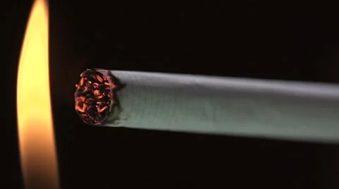 Light a Cigarette Stock Footage 46593650