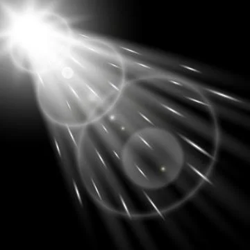 Light circle with a spotlight, Stock Illustration