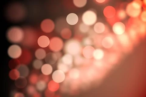 Light circles on black background Stock Photos