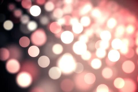 Light circles on black background Stock Photos
