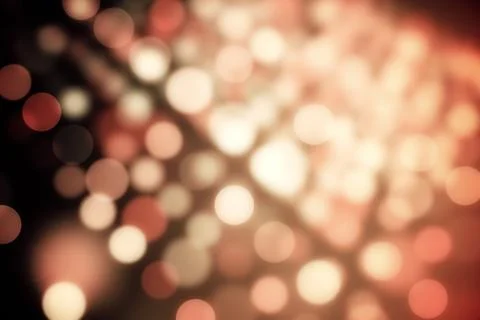Light circles on black background Stock Photos