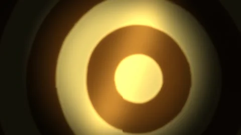 Light circles create a dynamic pattern in a dark background Stock Footage 338293571