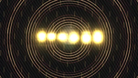 Light circles create pattern on dark surface Stock Footage 339457754