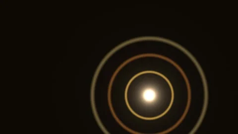 Light circles create patterns on a dark background Stock Footage 338288607