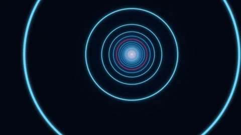 Light circles in dark background create a visual effect for design Stock Footage 337301303