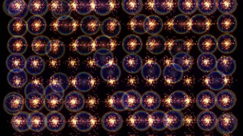 Light circles motion background Stock Footage 71163948