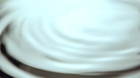 Light circular waves made of heavy raindrops on surface Stock Footage 234316938