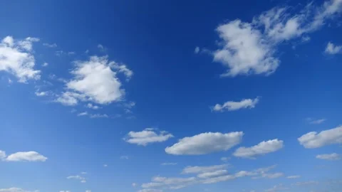 Light cirrus clouds in the blue sky. Time lapse. Stock Footage 271597845