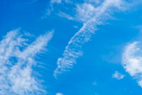 Light cloud white with blue sky background Stock Photos