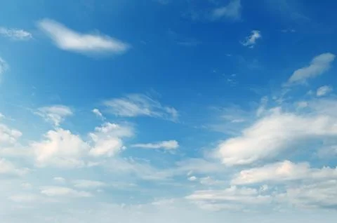 Light clouds in the blue sky 스톡 사진