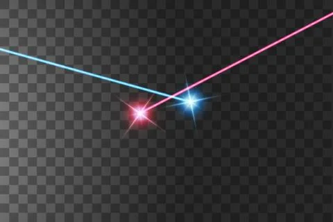 The light of the collision of two forces with red and blue light. An outburst of Stock Illustration