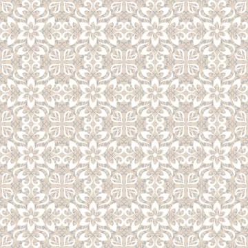 Light colored abstract vector floral seamless pattern Stock Illustration