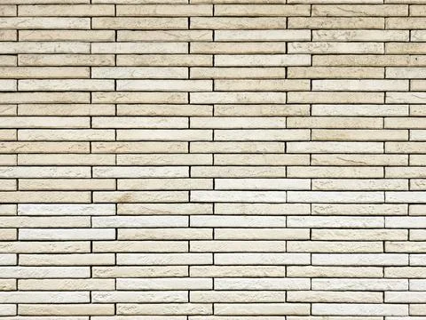 Light Colored Bricks Wall Background in Repeating Horizontal Pattern. Stock Photos