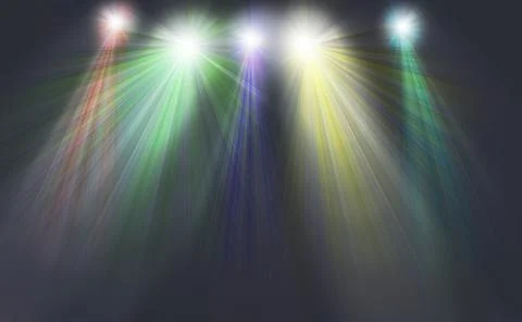 Light colored spotlights Stock Photos