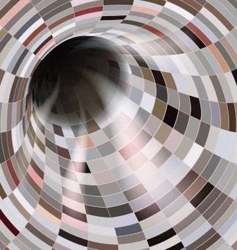 Light colored vector illustration abstract dark open hole Stock Illustration