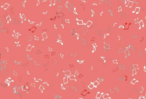 Light colorful vector background with music symbols. イラスト素材