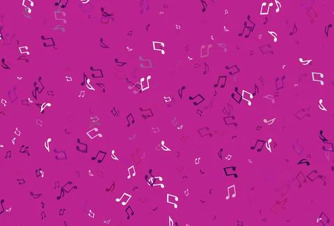 Light colorful vector background with music symbols. イラスト素材