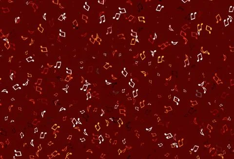 Light colorful vector pattern with music elements. Illustrazione stock