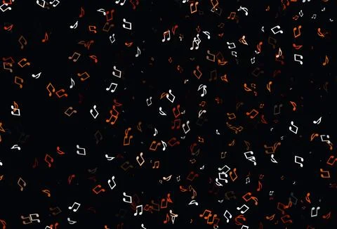 Light colorful vector pattern with music elements. Illustrazione stock