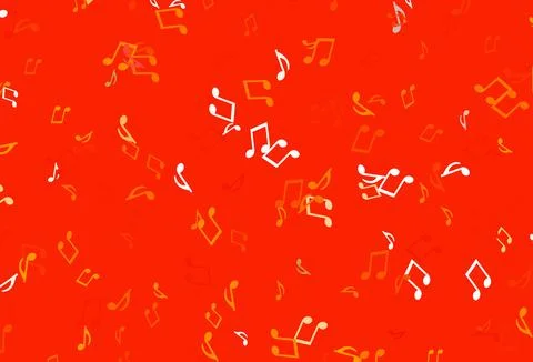 Light colorful vector pattern with music elements. 스톡 일러스트