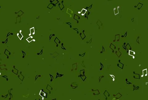 Light colorful vector pattern with music elements. Illustrazione stock