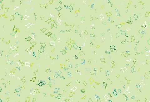 Light colorful vector pattern with music elements. Illustrazione stock