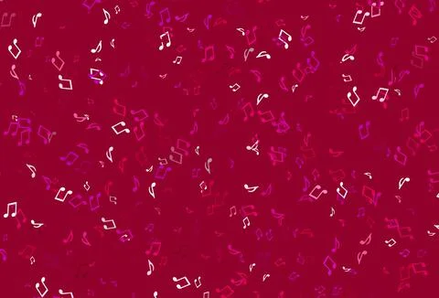 Light colorful vector pattern with music elements. Illustrazione stock
