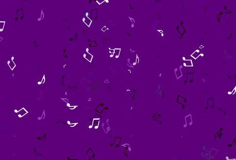 Light colorful vector texture with musical notes. Illustrazione stock