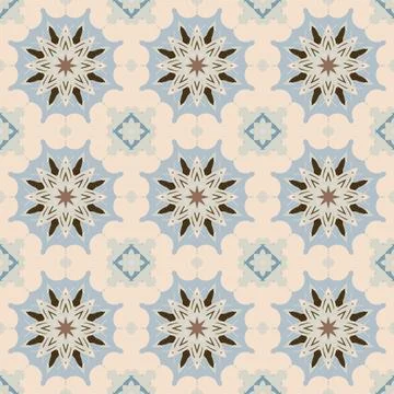 Light colors patterned surface with geometric shapes. It could be a design .. Stock Illustration
