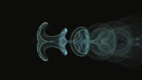 Light Coloured abstraction on a black background Illustrazione stock