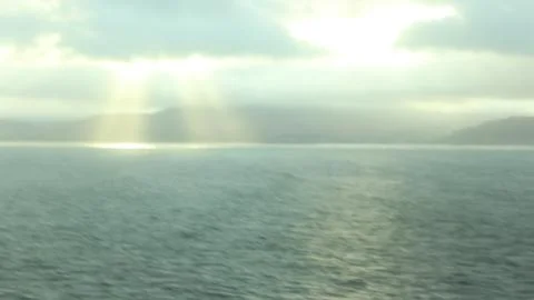 Light comes through thick clouds Foto stock