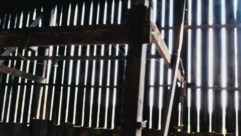 Light coming through barn Stock Footage 205313523