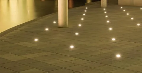 Light on a concrete floor Stock Photos