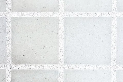 Light concrete grid seams, square pattern, minimalist background Stock Photos