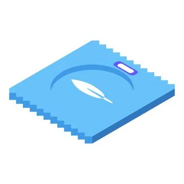 Light condom icon isometric vector. Patch types Stock Illustration