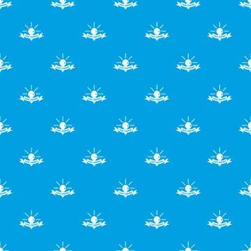 Light control pattern seamless blue Illustrazione stock