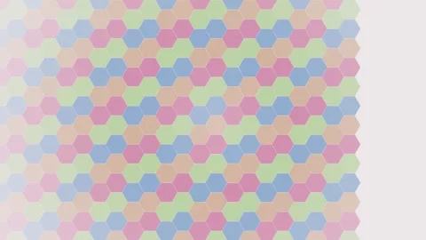 Light Corporate hexagon geometric pattern pulsing loop 库存影片 342643293