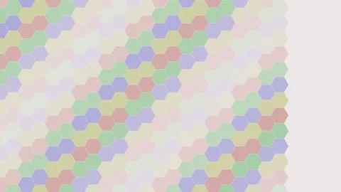 Light Corporate hexagon geometric pattern flowing loop Stock Footage 342644517