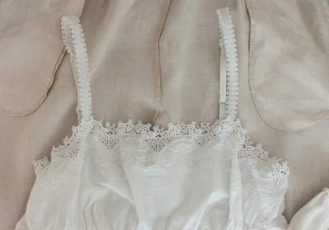 Light cotton clothes background Foto stock