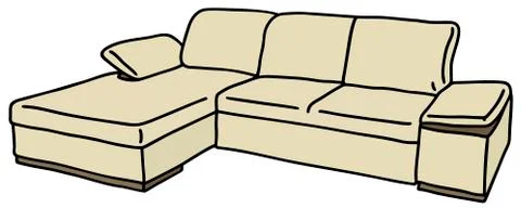 Light couch Stock Illustration
