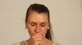 Light cough or clearing throat HD Footage