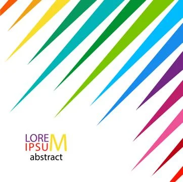 Light Cover with empty place for text. Color dynamic  lines. Stock Illustration