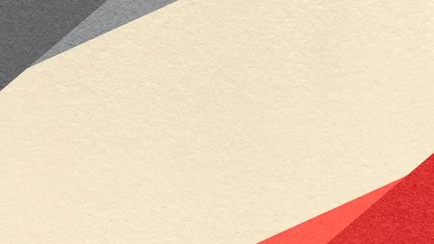 Light cream paper texture background with gray, red geometric corners gradi.. Stock Illustration