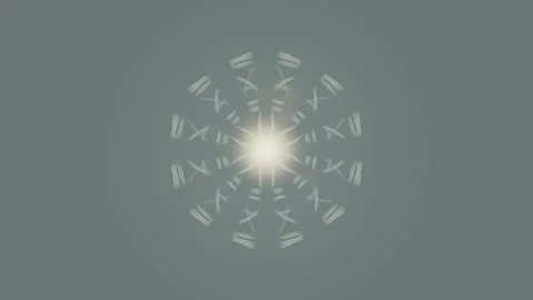 Light creation with circular motion in abstract design Stock Footage 337410684